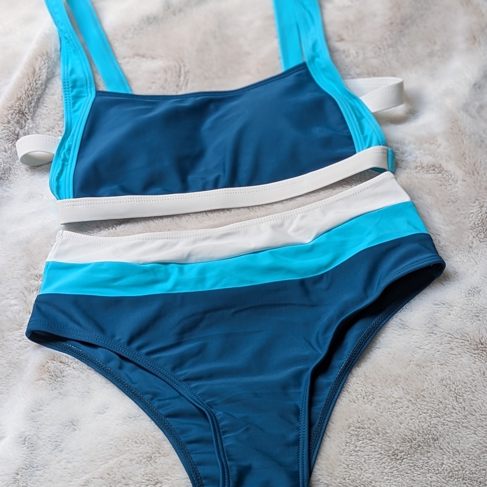 NEW! Blue and White Women's Bikini
